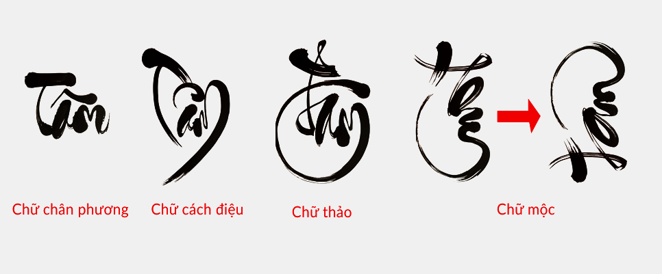 Thư pháp Chữ Việt bắt đầu từ thư pháp chữ Hán, trong thời kỳ Bắc thuộc người Hán đã truyền bá văn hóa và cả chữ viết vào nước ta, trong đó có cả nghệ thuật thư pháp, trải qua hàng nghìn năm thư pháp chữ Hán tại nước ta cũng phát triển rộng rãi. Đến khi chữ Quốc Ngữ ra đời dần thay thế cho chữ Hán thì thư pháp chữ Quốc Ngữ từ đó cũng được hình thành.